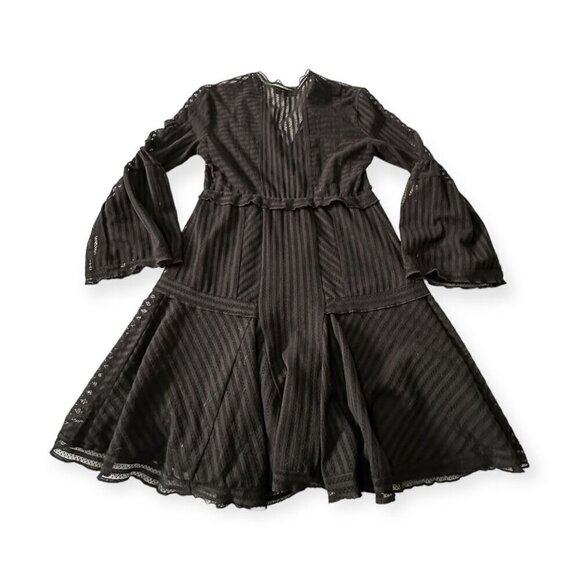 Iro Gwen Black Mesh Dress, Size‎ 40 EU/M - Picture 5 of 16